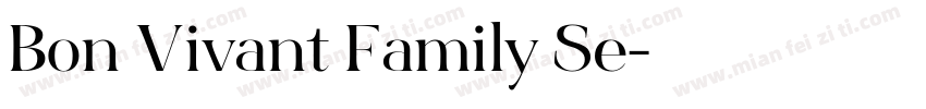 Bon Vivant Family Se字体转换